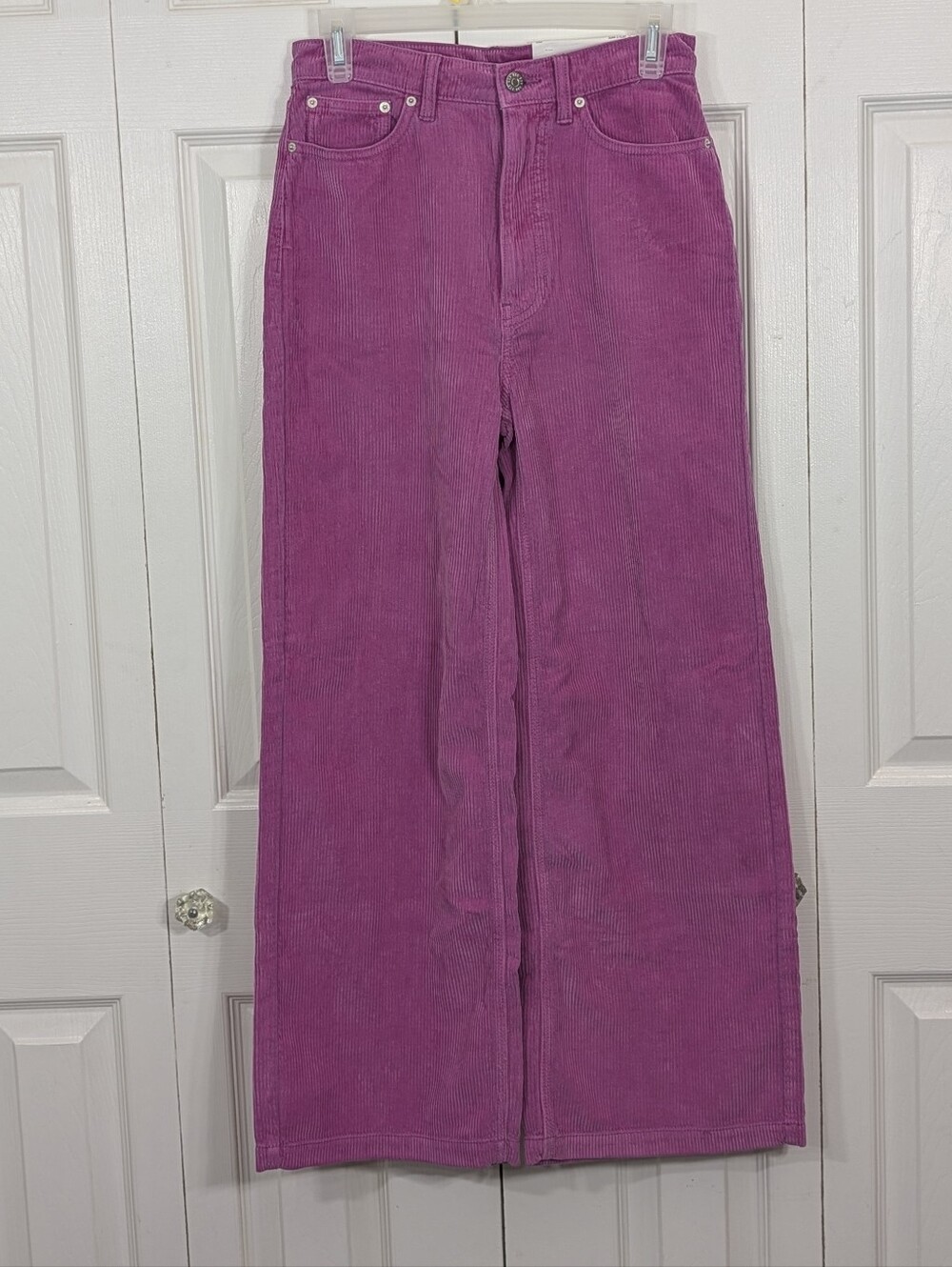 BDG Hig & Wide Corduroy Pants - Pink - Size 27 - New!